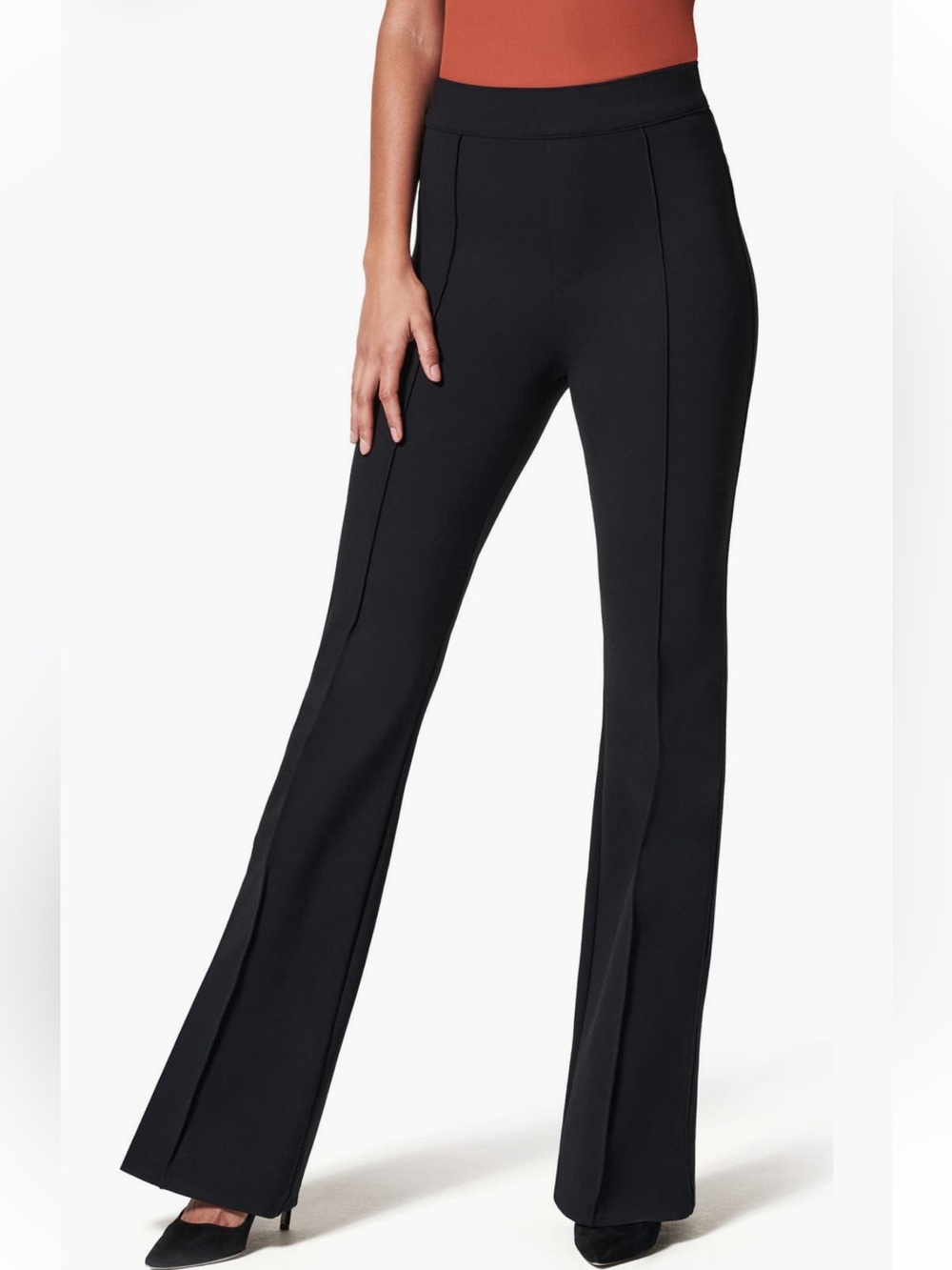 Spanx PerfectFit Flared Ponte Pants Classic Black, regular length L